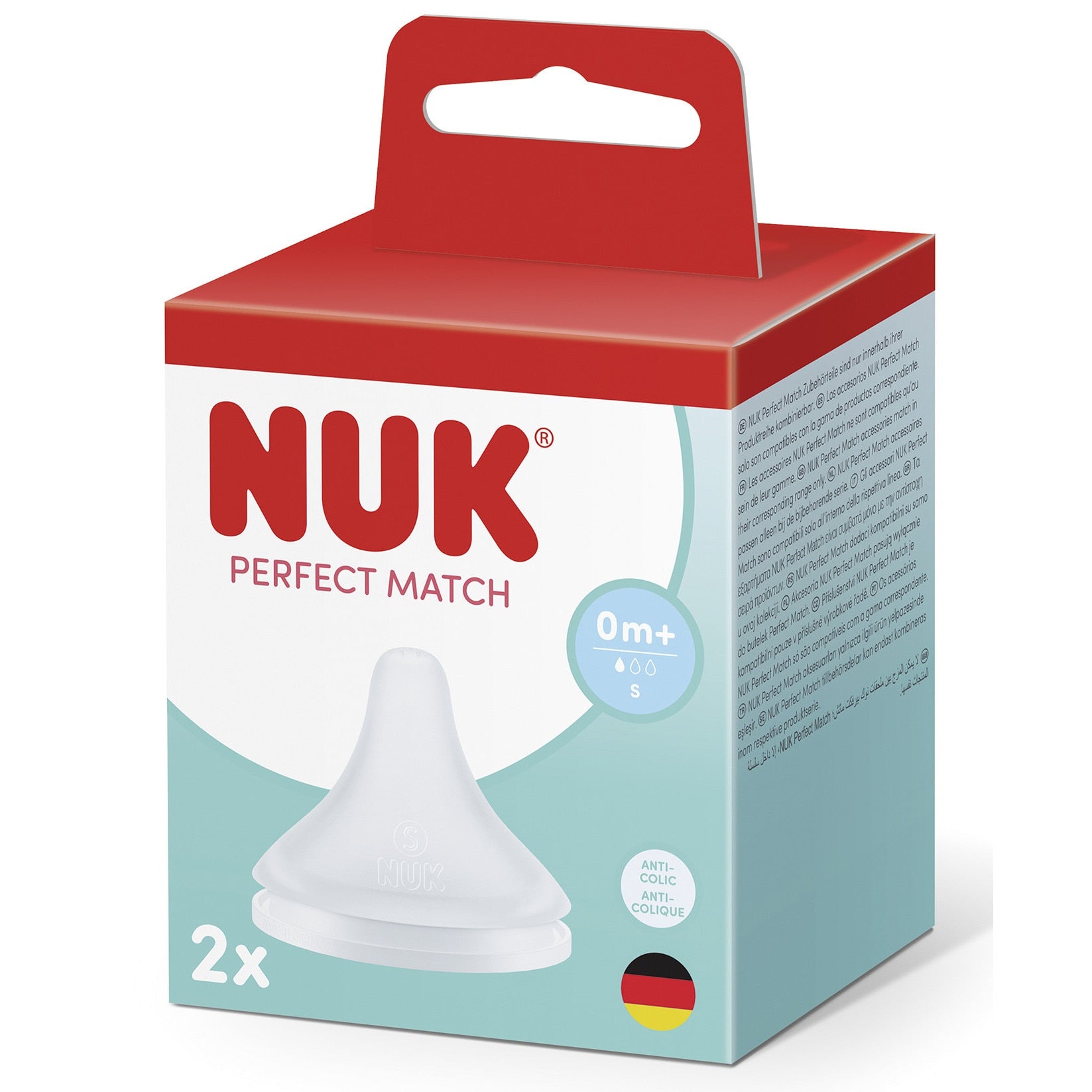 NUK PM TETINA SILICON 0+ FLUX S 2BUC - 0+ [ps:6afd3347-30c3-4515-9858-b2a251d432c0]