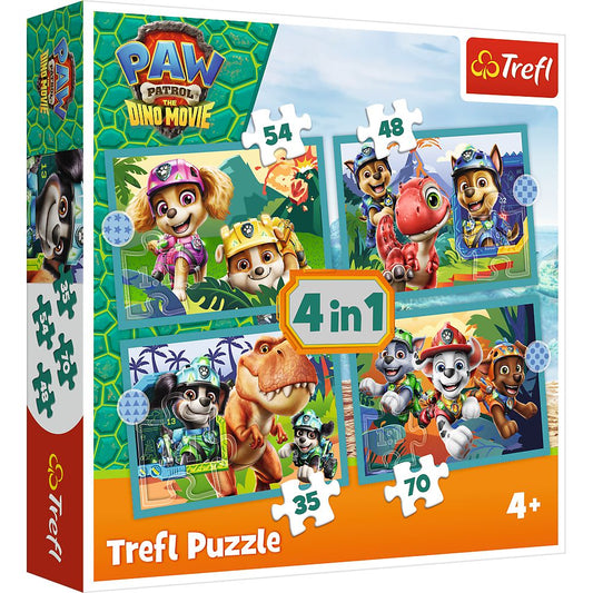 Puzzle Trefl 4în1 Patrula Cățelușilor - Insula Dinozaurilor - Default Title [ps:d64f9ec3-bfc6-45db-8b39-1cfae539cafe]