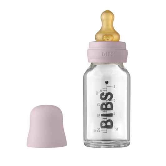 Biberon BIBS Anticolici din Sticlă, 110ml, Dusky Lilac - Lila [ps:a173bbaa-f6f3-45d5-8b56-97eb9309be77]