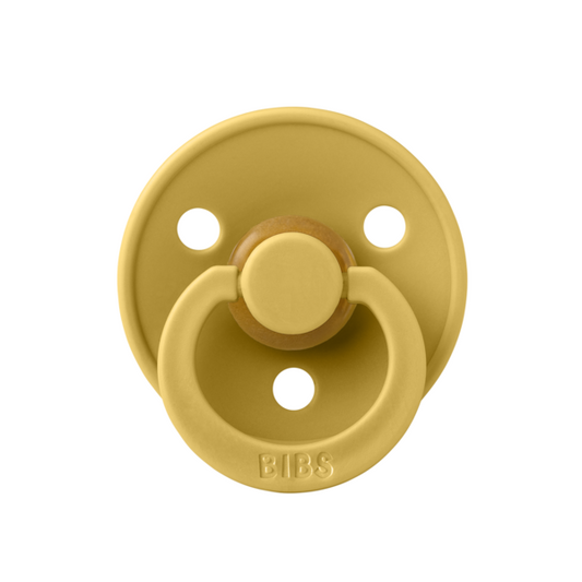 Suzeță BIBS Colour Latex, Tetină Rotundă, 0 luni - Mustard - Default Title [ps:f6b524c6-732b-4075-bf46-b13e5e0bff3e]