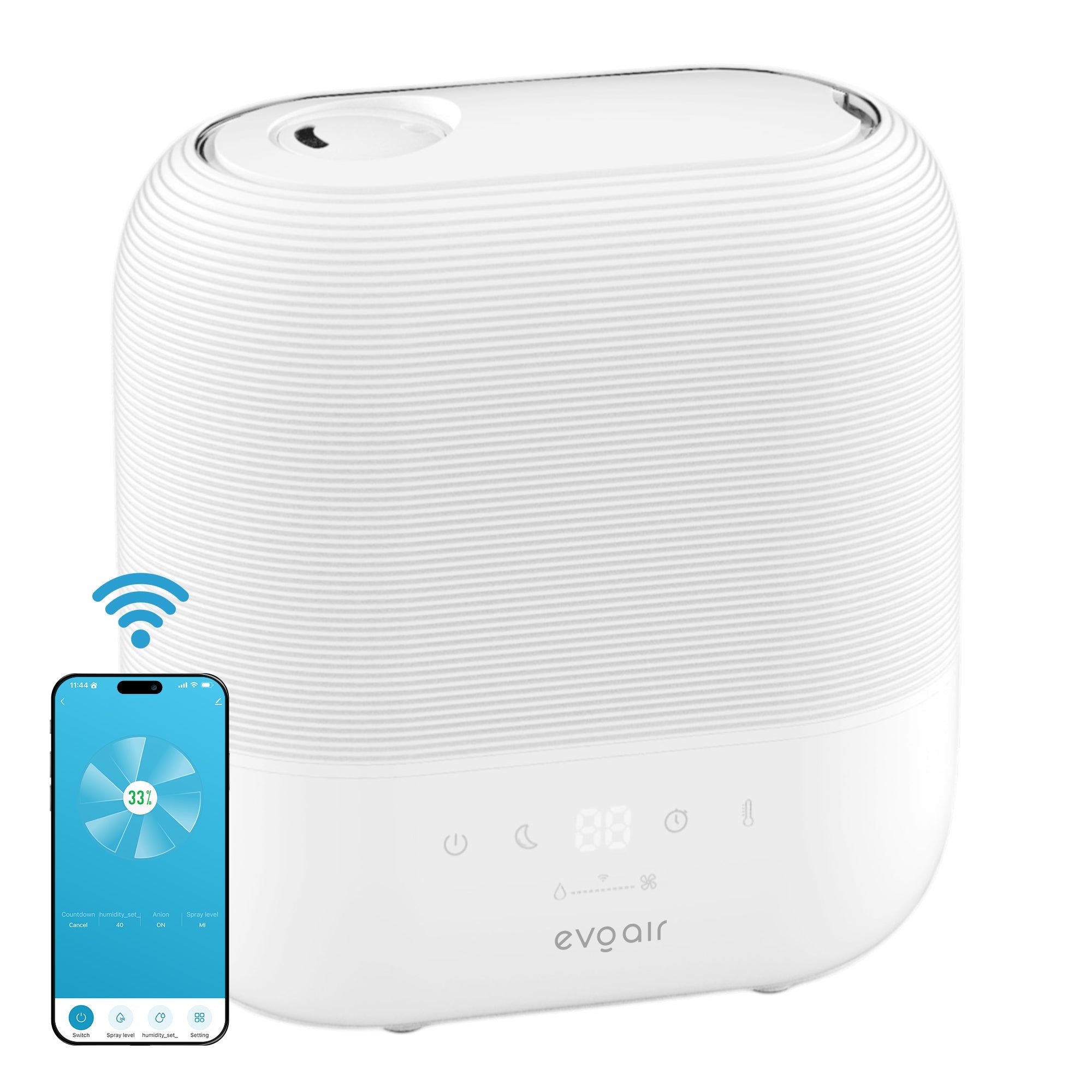 Umidificator Evoair UMIVA 4700 Smart, Wifi, Rezervor 4.8L, Capacitate  - Default Title [ps:91cd5246-4f06-41ea-9628-7a8d84bbec78]