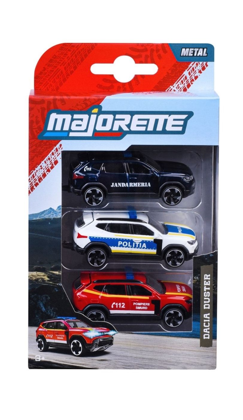 MAJORETTE SET 3 MASINUTE METALICE DACIA DUSTER 7.5CM Simba - Default Title [ps:86beea2e-da9c-41fb-a1bf-370f3570e01e]