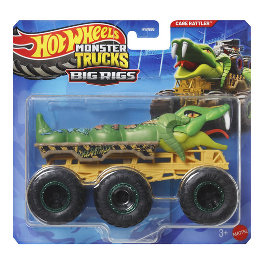 Hot Wheels Monster Truck Big Rigs Cage Rattler - Mattel - Multicolor [ps:d635d71c-d936-4427-a3d7-4a2ea03da563]
