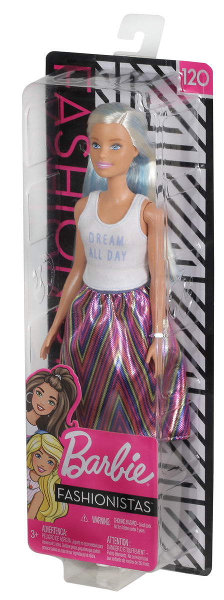 PAPUSA BARBIE FASHIONISTA CU MAIEU ALB [ps:eafd7ba3-f912-425e-8b2e-0255f0ee8717]
