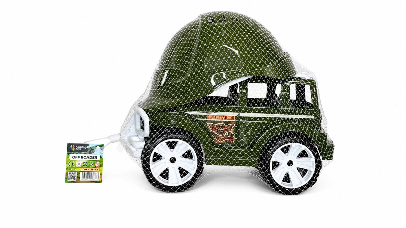 Jeep Off-Roader VIVA TOYS 32cm - Cască Militară - Verde [ps:f5664a85-b2c5-4ebb-a24b-ec96855823bc]