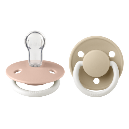 Set 2 Suzete BIBS Glow Silicon, Tetină Rotundă - - Blush [ps:93f25530-3382-4c8b-9678-dcadfcadabf9]