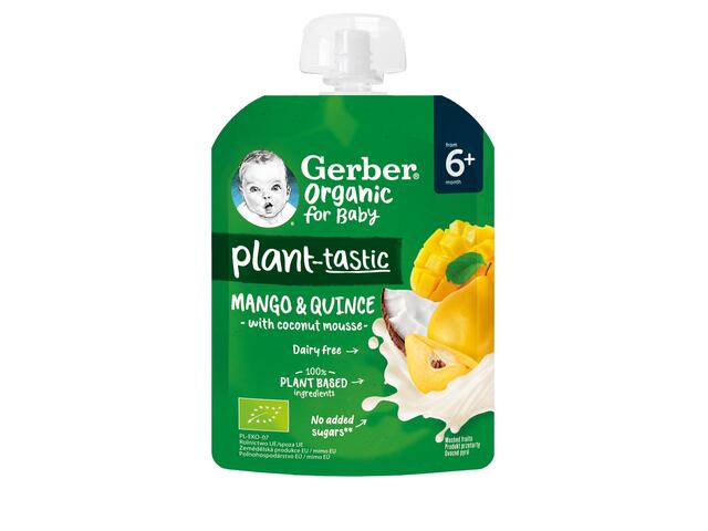 GERBER Bio, piure, de la 6 luni, cu mango, 80 g - Default Title [ps:a6b103e0-e94c-417a-8750-610d42d0e5e2]