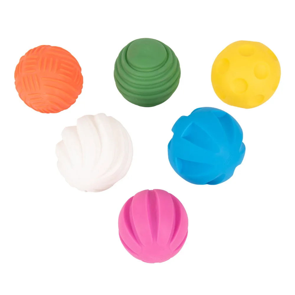 Mingi Tactile Mari Set 6 Bucăți TickiT | Jucării Senzoriale - Default Title [ps:4ded1a86-4cee-41d1-8aab-63b575d65662]