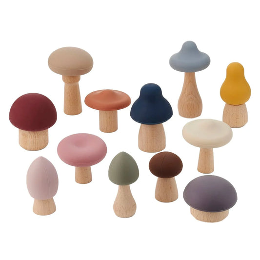 Ciupercute Pădure Lemn și Silicon Tickit SiliSoft - 12 piese - Default Title [ps:c4dc5e52-0ca0-4d7b-9a01-3523d2bb4d4b]