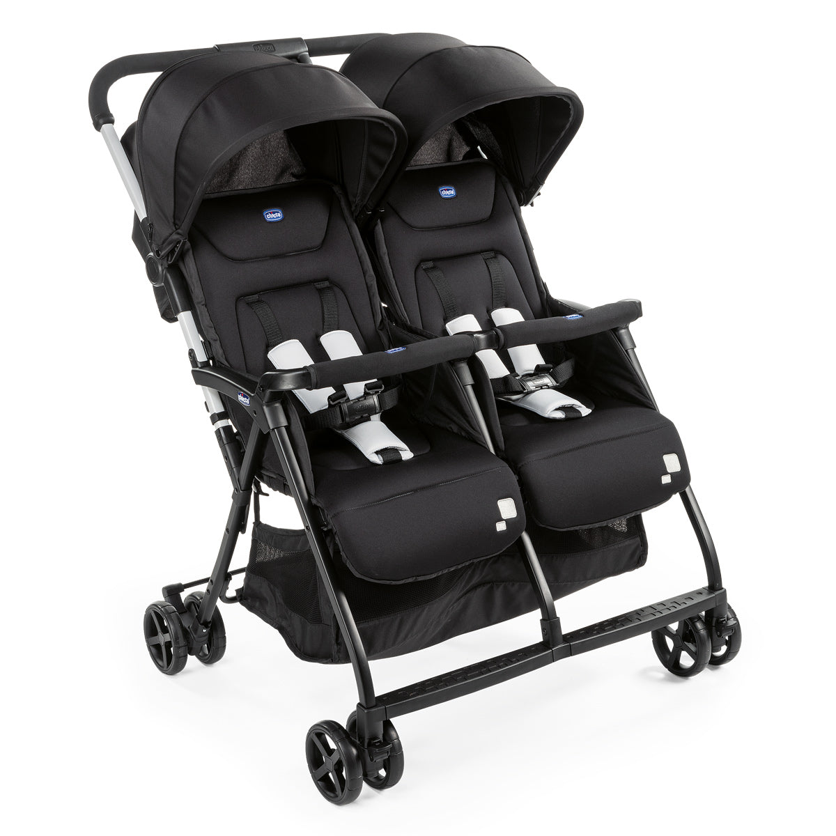 Carucior gemeni Chicco Ohlala, Black Night (Negru), 0luni+ - Default Title [ps:2676a25e-85f4-421e-8445-1d23ac8c27ac]