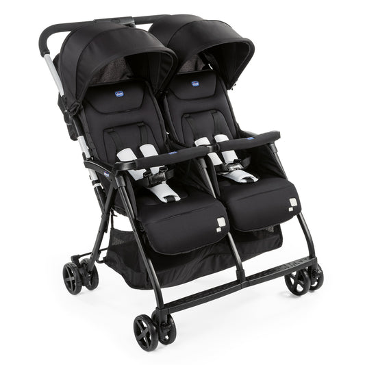 Carucior gemeni Chicco Ohlala, Black Night (Negru), 0luni+ - Default Title [ps:2676a25e-85f4-421e-8445-1d23ac8c27ac]
