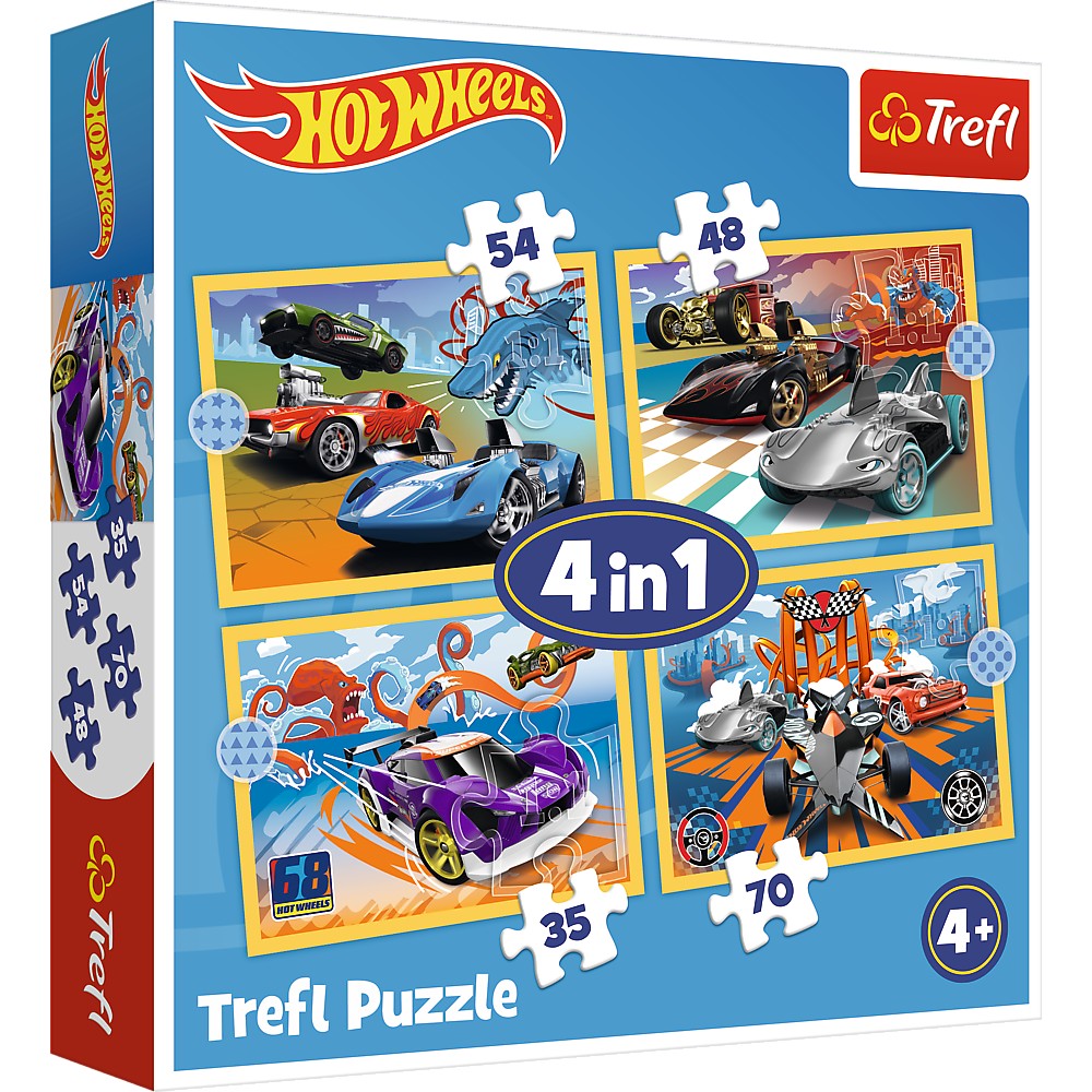 PUZZLE TREFL 4IN1 HOT WHEELS VEHICULE - Default Title [ps:aff578bb-37a3-4f9c-a210-7dfaea6a015e]