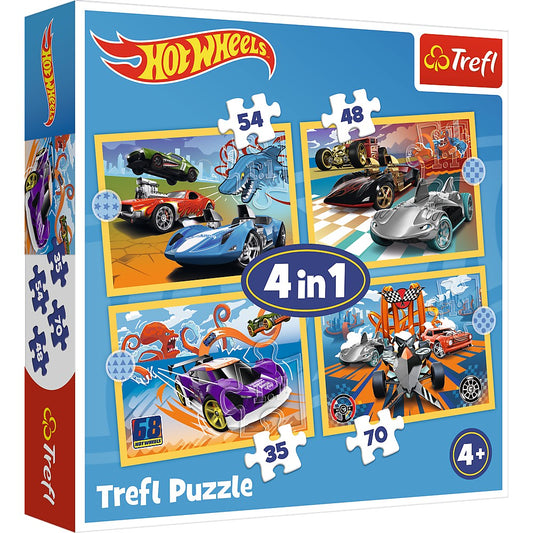 PUZZLE TREFL 4IN1 HOT WHEELS VEHICULE - Default Title [ps:aff578bb-37a3-4f9c-a210-7dfaea6a015e]