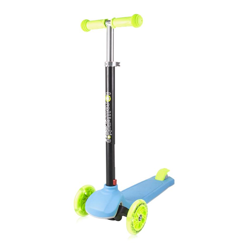Trotinetă Copii Lorelli Yuppee, 3 Ani+, Roți cu Lumini - Albastru/Verde [ps:ed7e6922-c636-4097-a218-f9c3057cb87d]
