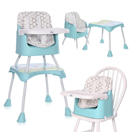 Scaun Masa Inalt Lorelli Trick 3in1, Grey Candy - Verde [ps:329130cc-75c0-4ffb-90d5-466ed6f449a4]