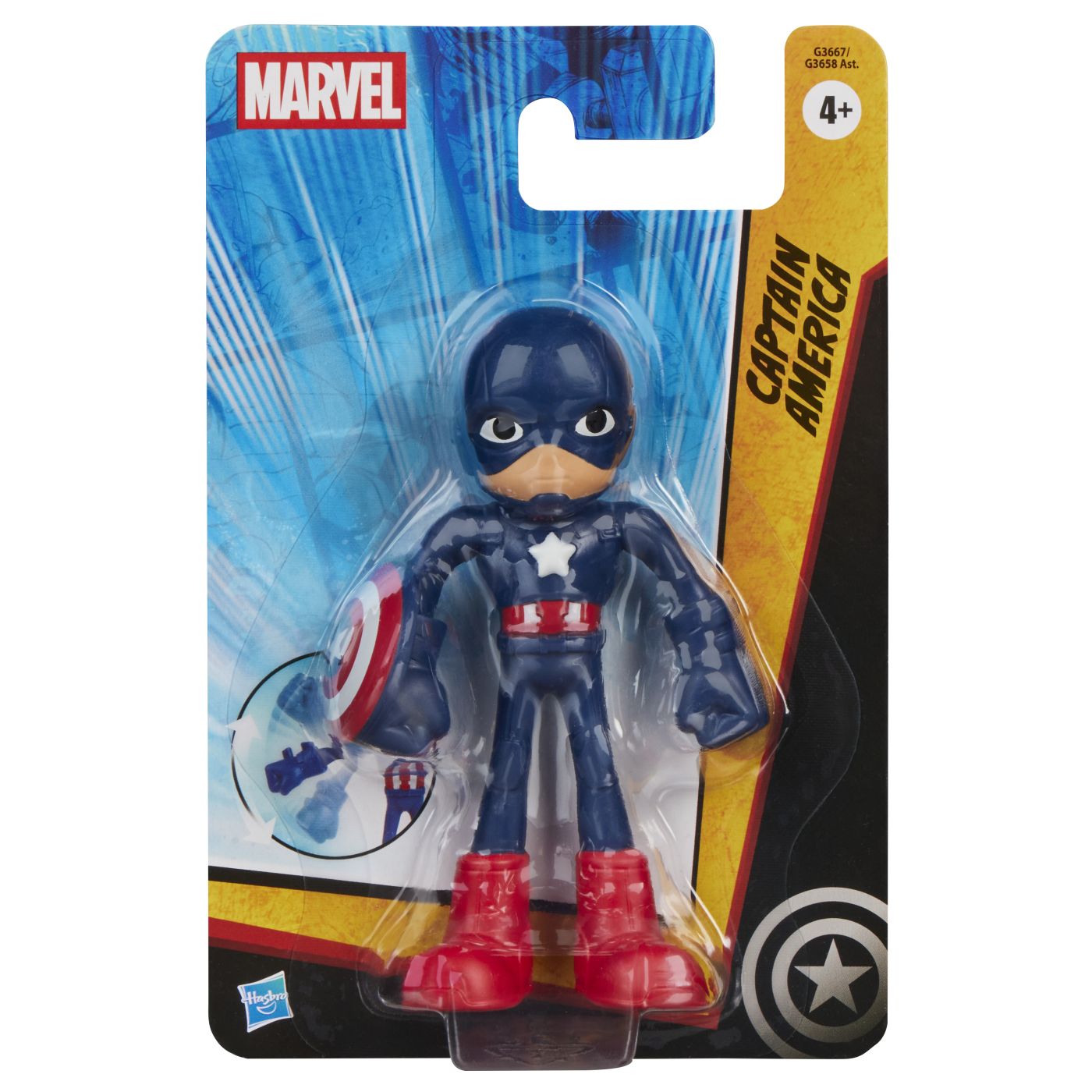 Figurină Captain America Marvel 6cm Hasbro - Default Title [ps:77874bc0-fedc-4677-8125-9fd96072f014]