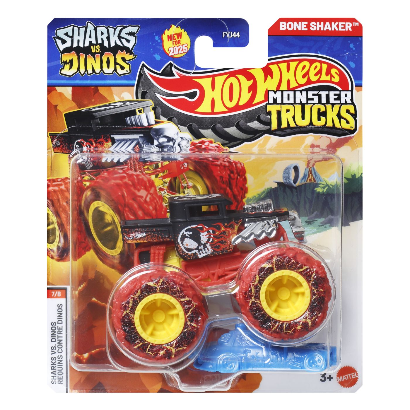 Hot Wheels Monster Truck Bone Shaker Sharks vs Dinos | - Default Title [ps:15235937-edeb-461d-9081-33441c687b28]