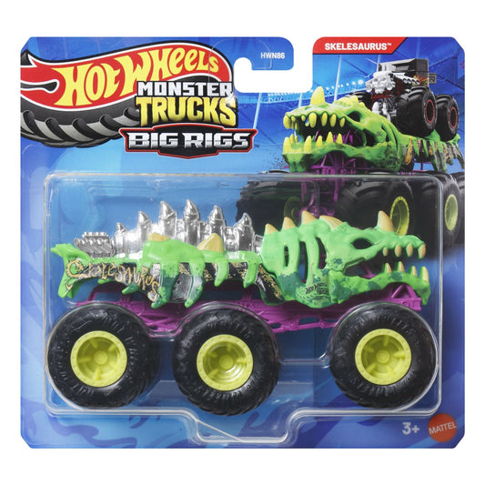 Hot Wheels Monster Truck Big Rigs Skelelaus 1:64 - Mattel - Multicolor [ps:cc626d34-3c28-4d4c-969f-196737e350ea]