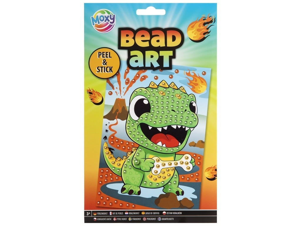 Set Mozaic cu Margele Bead Art Dinozaur A5, Moxy - Default Title [ps:aa5fdd5d-9e7c-4296-aded-5dfec4ae6946]