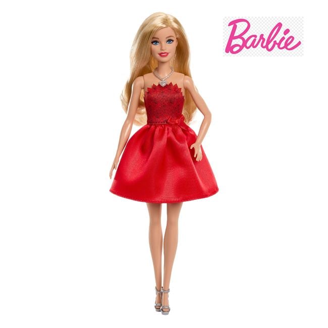 Barbie Papusa de Colectie cu Rochie Rosie - Mattel - Default Title [ps:b549206b-ddd2-4d11-ba5e-be1348fa52f8]