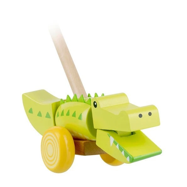 Jucarie de impins crocodil, Orange Tree Toys [ps:83e6d891-701b-41ae-8952-a417d06db2f4]