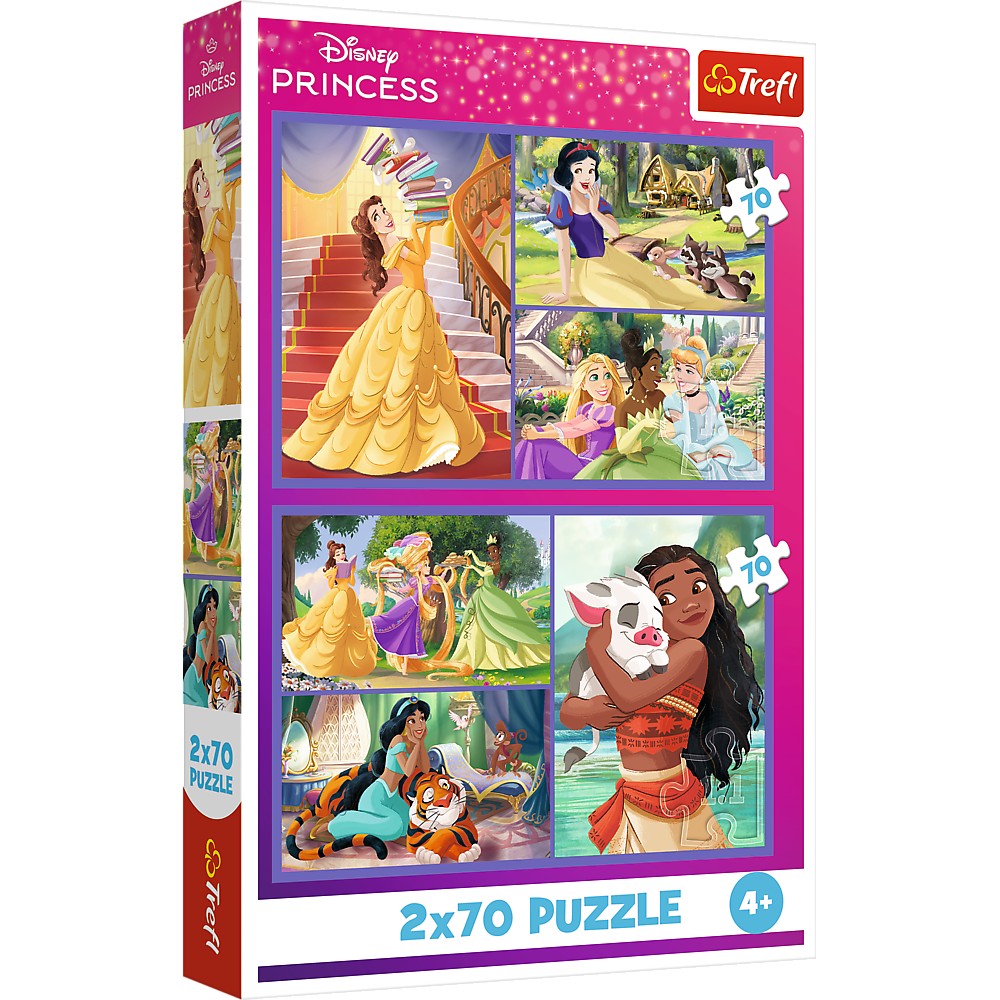 PUZZLE TREFL 2X70 DISNEY PRINCESS VIATA PRINTESELOR DISNEY - Default Title [ps:8b9abd0d-f691-4d96-b824-6f322fec4fef]