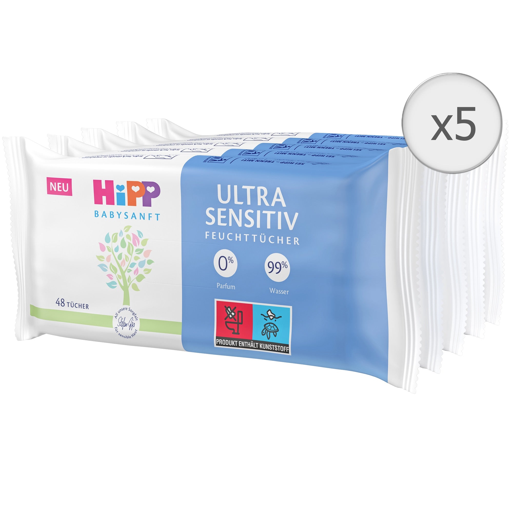 HIPP SERVETELE UMEDE SENSITIVE ULTRA 5x48BUC - Default Title [ps:4961521a-2798-42ca-a517-34d9fa799308]