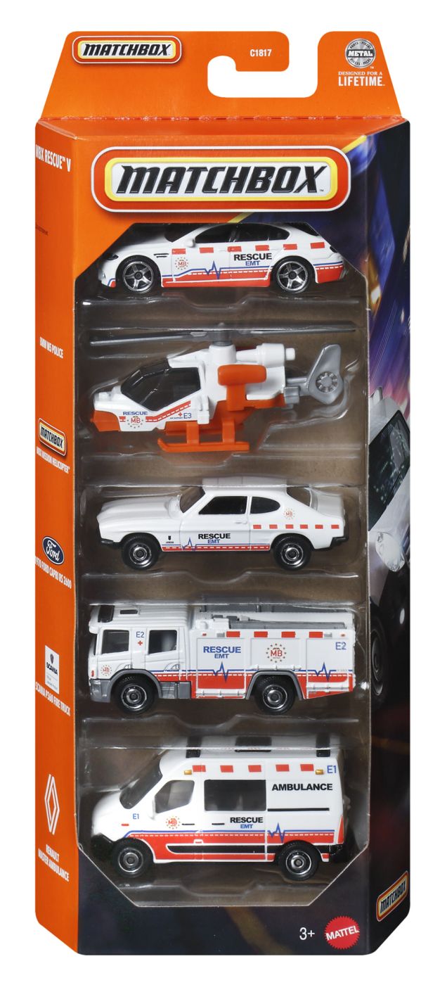 MATCHBOX SET 5 MASINUTE METALICE RESCUE EMT SCARA 1 LA - Default Title [ps:40c99138-3733-468a-a19a-29d36e88baee]