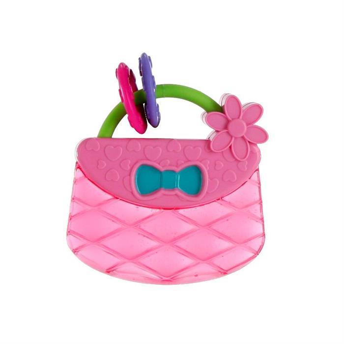 Posetuța Bright Starts Pretty In Pink Carry & Teethe Purse - Default Title [ps:2aff0e84-5771-48e5-9f63-b2402ac4190d]