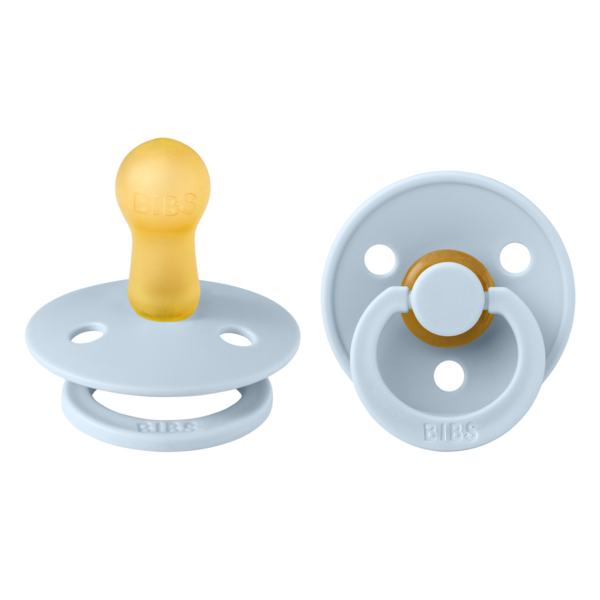 Set 2 Suzete BIBS Colour Latex, Tetina Simetrică, 0 luni - Bleu [ps:6e68e656-8d7a-4190-933c-1b2082e65a43]