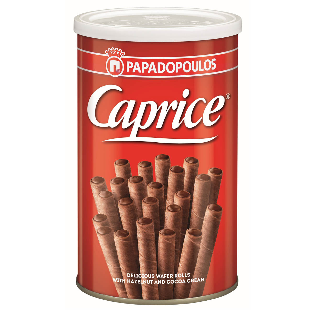 CAPRICE, rulouri, de napolitane cu crema de alune de padure si cacao, 250 g [ps:2c3a1a7a-4d2f-49e6-bb52-30f633216392]