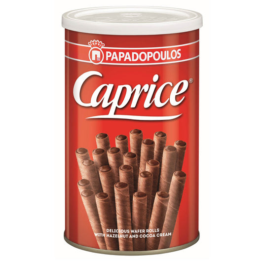 CAPRICE, rulouri, de napolitane cu crema de alune de padure si cacao, 250 g [ps:2c3a1a7a-4d2f-49e6-bb52-30f633216392]