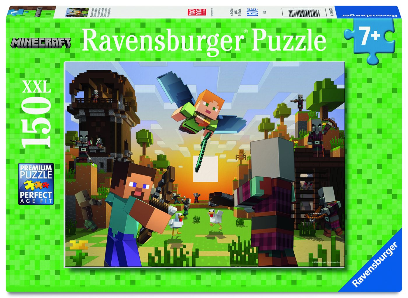 Puzzle Minecraft 150 Piese XXL Ravensburger - Default Title [ps:c1fcd164-7385-4840-9aea-f27fada16e0e]