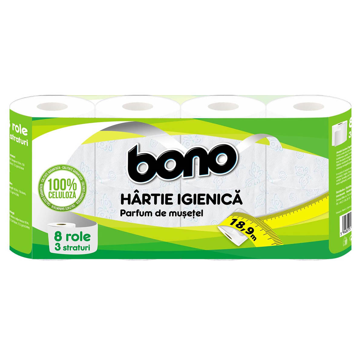 BONO, hartie igienica, 3 straturi, 8 role [ps:c3d627c7-2346-456b-92dc-97ceb0f91134]