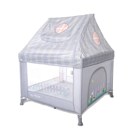 Tarc Joaca Tip Casuta Lorelli My Place, Beige, 100x100x125 - Grey [ps:90829b07-97de-4ff2-b9ba-854cb3987d65]