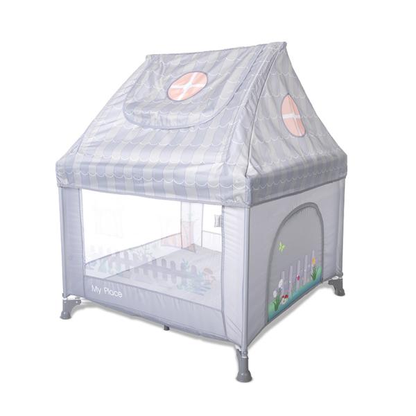 Tarc Joaca Tip Casuta Lorelli My Place, Beige, 100x100x125 - Grey [ps:90829b07-97de-4ff2-b9ba-854cb3987d65]