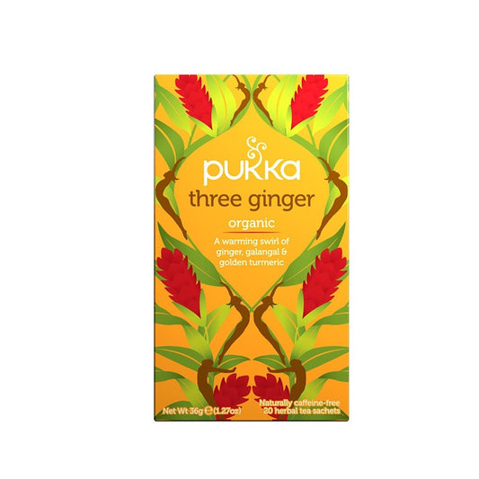 PUKKA Three Ginger, ceai, Infuzie Organica Herbal, 20 pliculete [ps:aaaabe61-91cb-42ea-be56-e0b9c4e4d6f3]