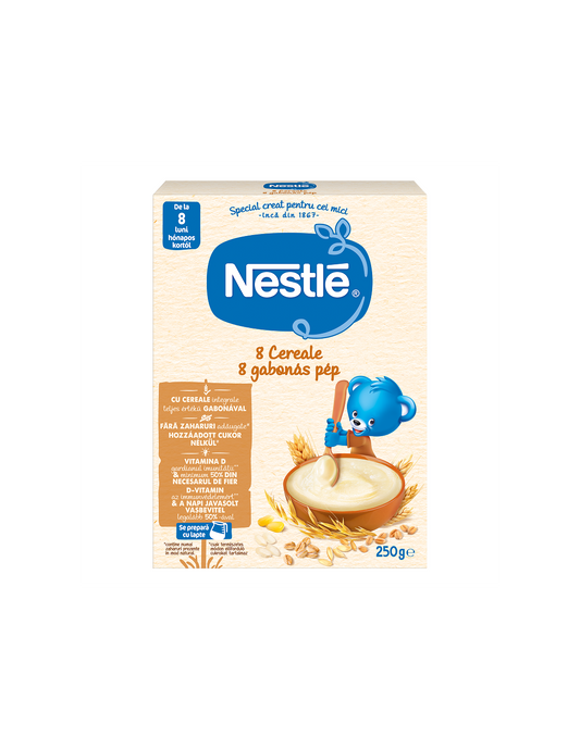 NESTLE Baby, 8 cereale, Bifidus, 250 g [ps:558ee915-4946-493b-b992-1b970f185949]