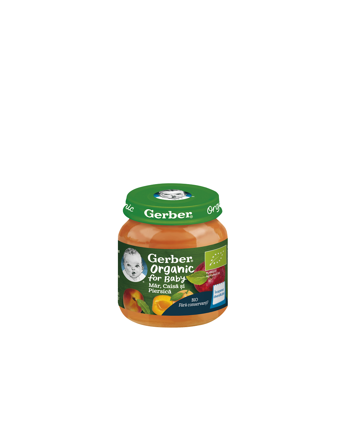 GERBER Bio, piure, mar, caisa si piersica, 125 g - Default Title [ps:d7a7e356-fbab-4dbe-bd89-ea86bddcb8aa]