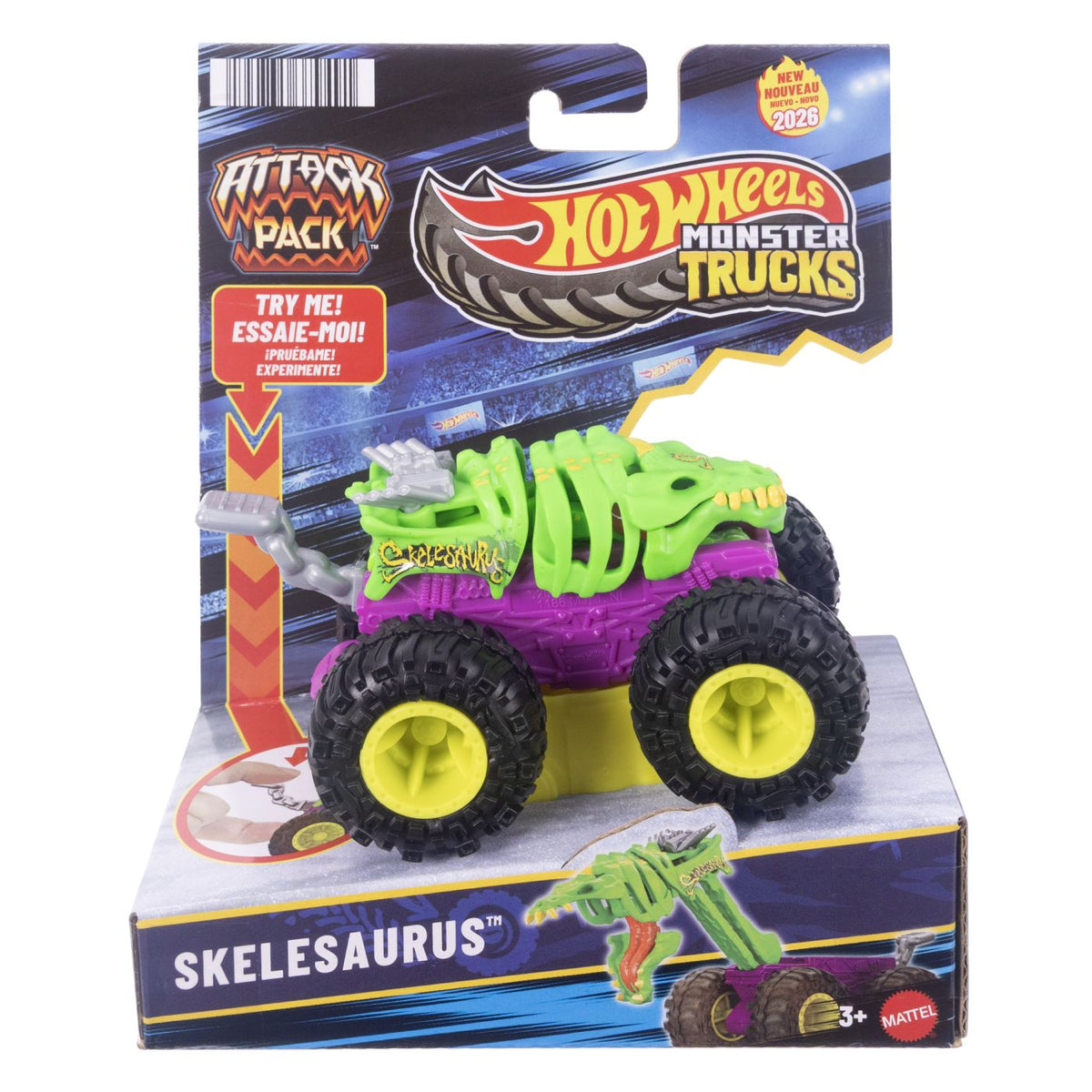 Hot Wheels Monster Truck Skeleaurus 1:64 - Mattel - Default Title [ps:91755aac-0c27-413a-8802-fab40802bf2a]