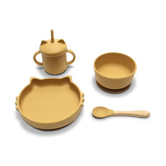 Set Hranire Lorelli Silicon, 4 Piese, Fresh Green, 6 luni+ - Yellow [ps:8187acf2-ddfb-41e1-acbd-884b4adbca44]