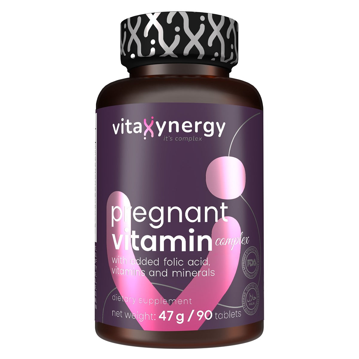 VITAXYNERGY Complex vitamine femei insarcinate, supliment alimentar, 90 tablete, 1 buc [ps:1274e20f-bb5a-40c5-9114-cef90428f172]