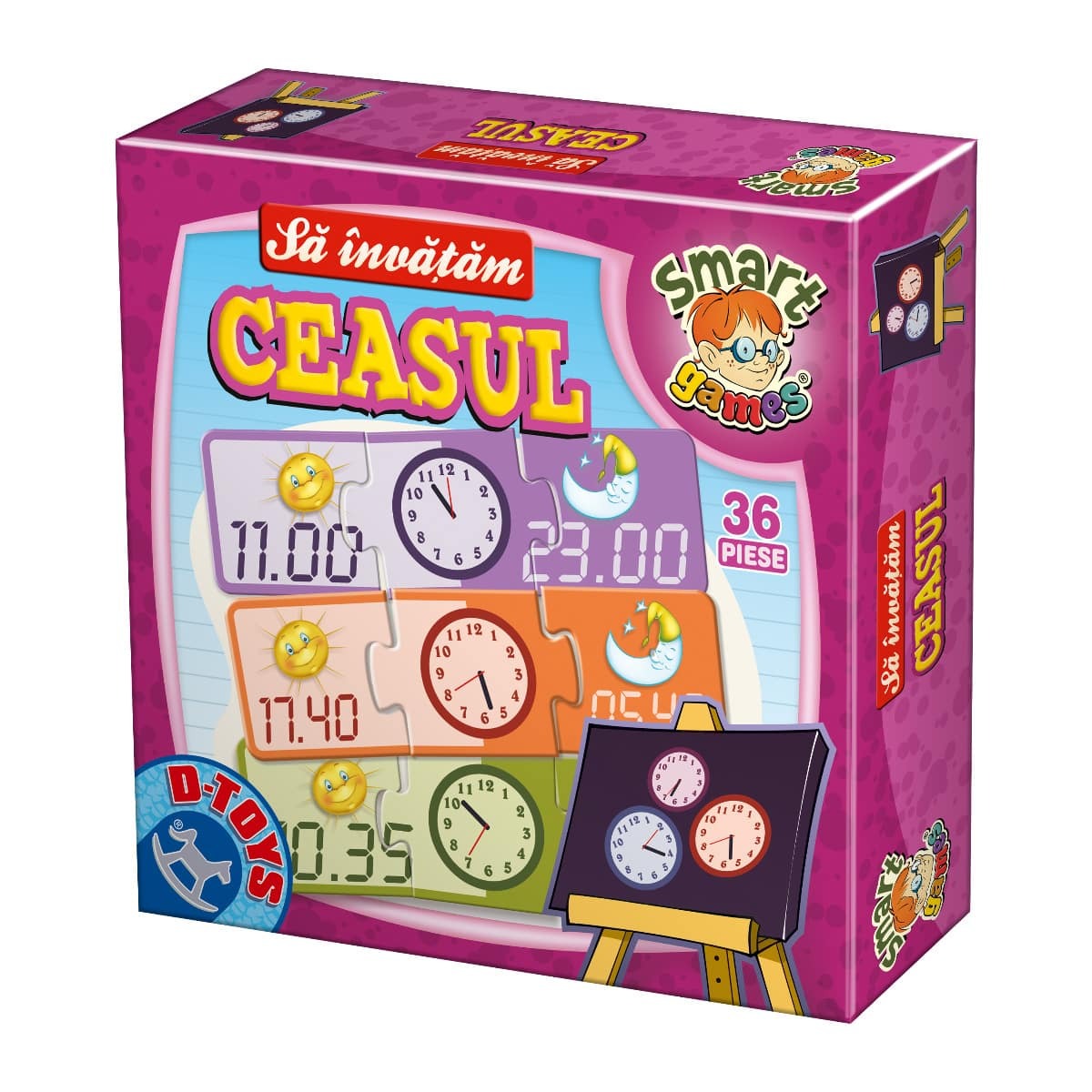 D-TOYS Să învățăm ceasul - Joc Educativ pentru Copii - Default Title [ps:b1b65240-6b08-480b-a068-9a132e6f05ed]