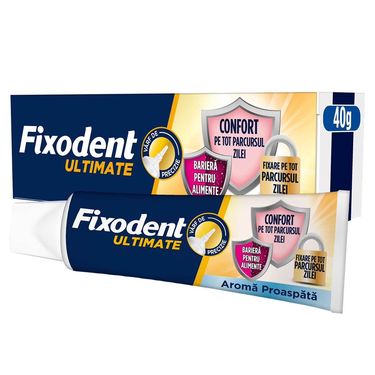 FIXODENT Ultimate Fresh, crema adeziva pentru proteza dentara, 40 g [ps:335233ca-79f4-459a-8d8f-b22c4d7214da]