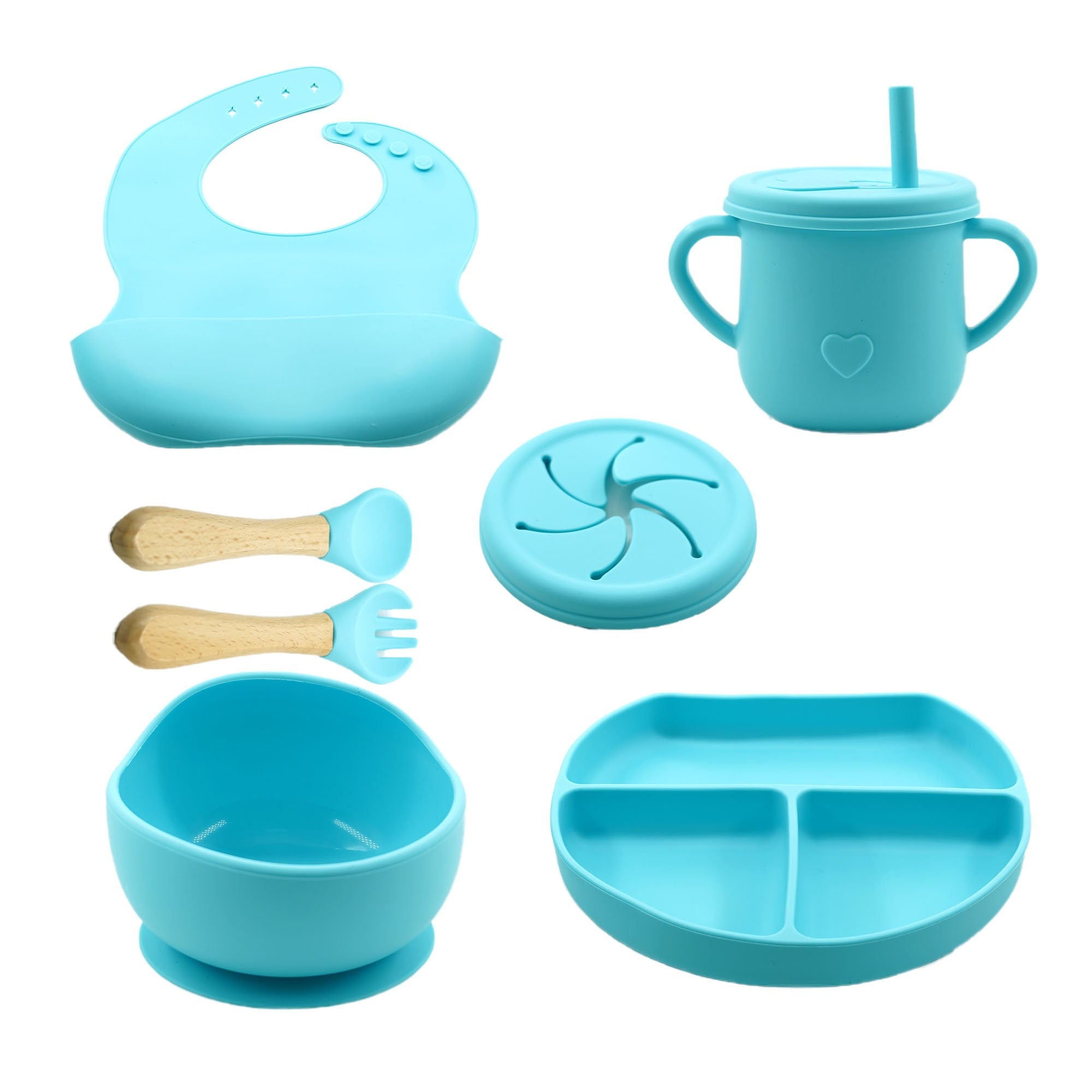 Set Diversificare Silicon Flippy 8 Piese, Maro - Albastru [ps:189822ef-61dc-450f-8efd-f9b3581d9554]