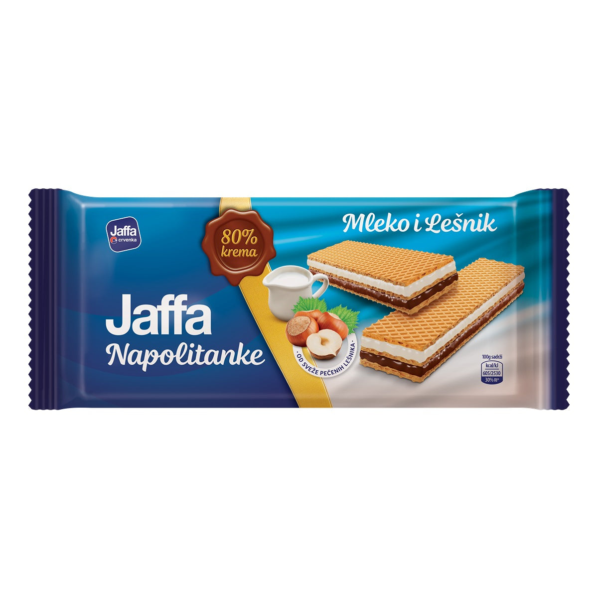 JAFFA WAFERS Napolitane, gustare, cu crema de lapte si alune de padure, 187 g [ps:b0f4b54c-88cf-4b7a-9f29-e654a6ceba8e]