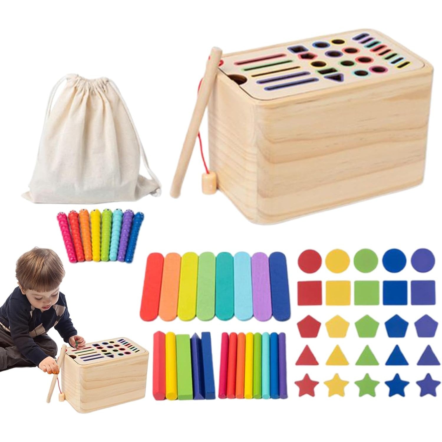 Jucărie Sortare Lemn Flippy, Montessori, +36 Luni - Default Title [ps:ff682ab9-0609-4ff4-8ec4-aa1ee16484bf]