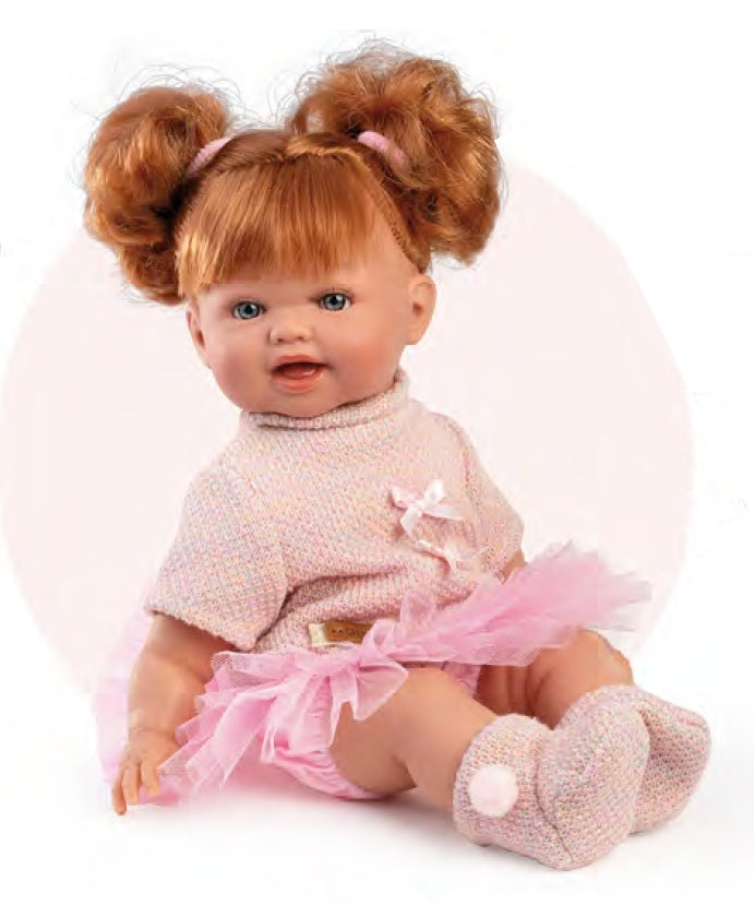 Papusa Nina Guca, 38 cm, Corp Textil, Rochiță de Balerină - Default Title [ps:e7ae6862-8660-46bc-8b0d-b6087c582c37]