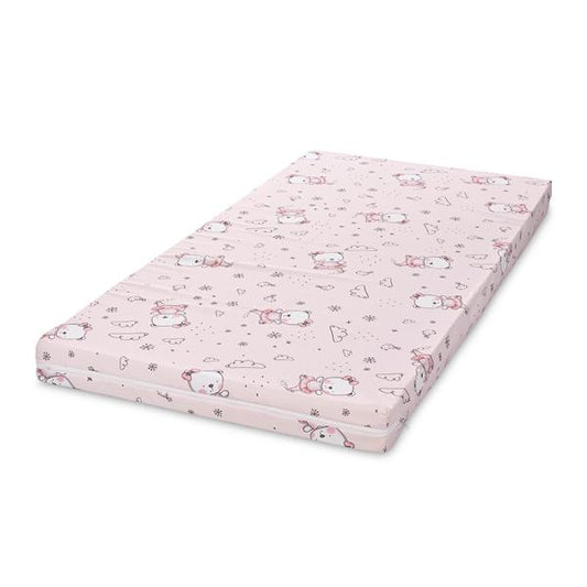 Saltea Pat Lorelli Classic 70x140x9 cm, Green Giraffe - Pink Ballerina Bear [ps:e7a26f64-fc52-4cd0-989c-1621833ff9d7]
