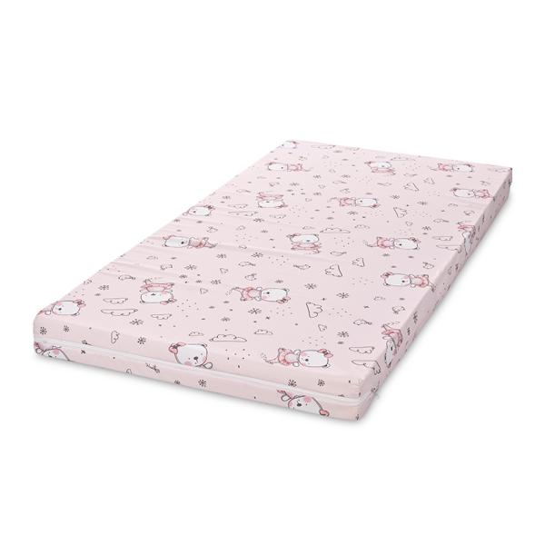 Saltea Pat Lorelli Classic 70x140x9 cm, Green Giraffe - Pink Ballerina Bear [ps:e7a26f64-fc52-4cd0-989c-1621833ff9d7]